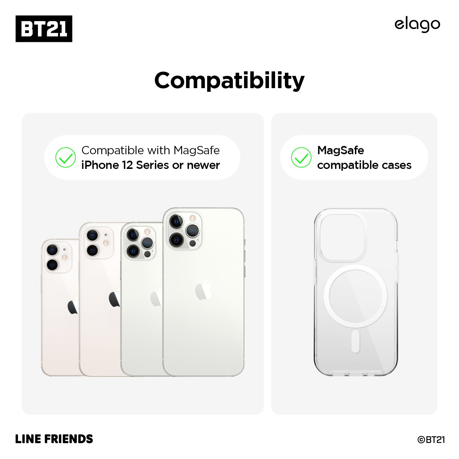 BT21 | elago Vivid Collection MagSafe Card Pocket 4 BT21 | elago Vivid Collection MagSafe Card Pocket