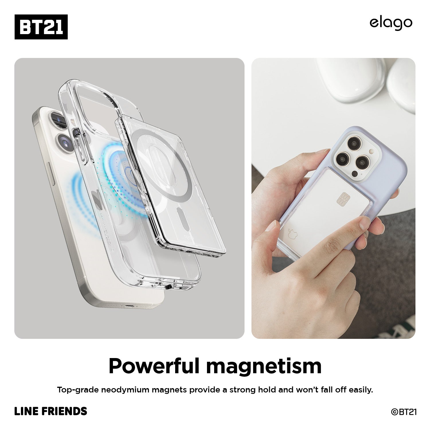 BT21 | elago Vivid Collection MagSafe Card Pocket 5 BT21 | elago Vivid Collection MagSafe Card Pocket