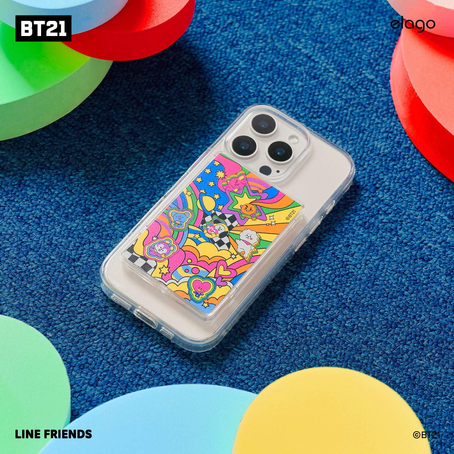 BT21 | elago Vivid Collection MagSafe Card Pocket 7 BT21 | elago Vivid Collection MagSafe Card Pocket