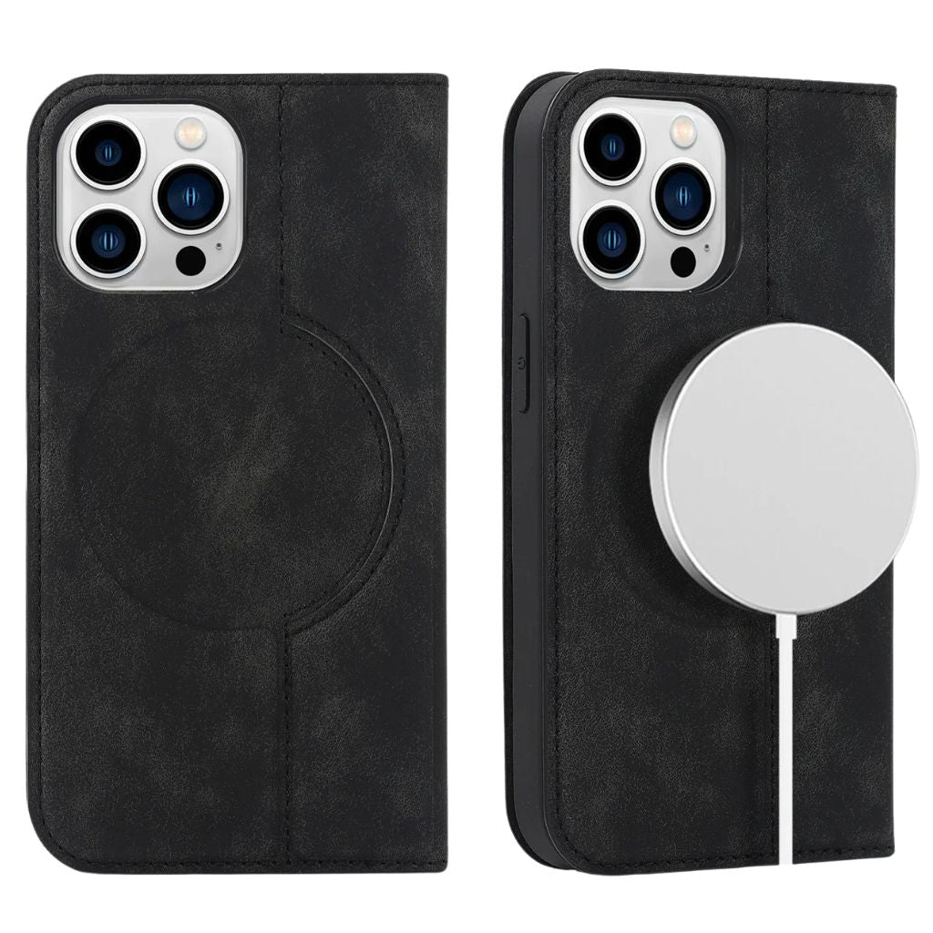 Magnetic Leather Case with Wallet for iPhone 20 Magnetic Leather Case with Wallet for iPhone