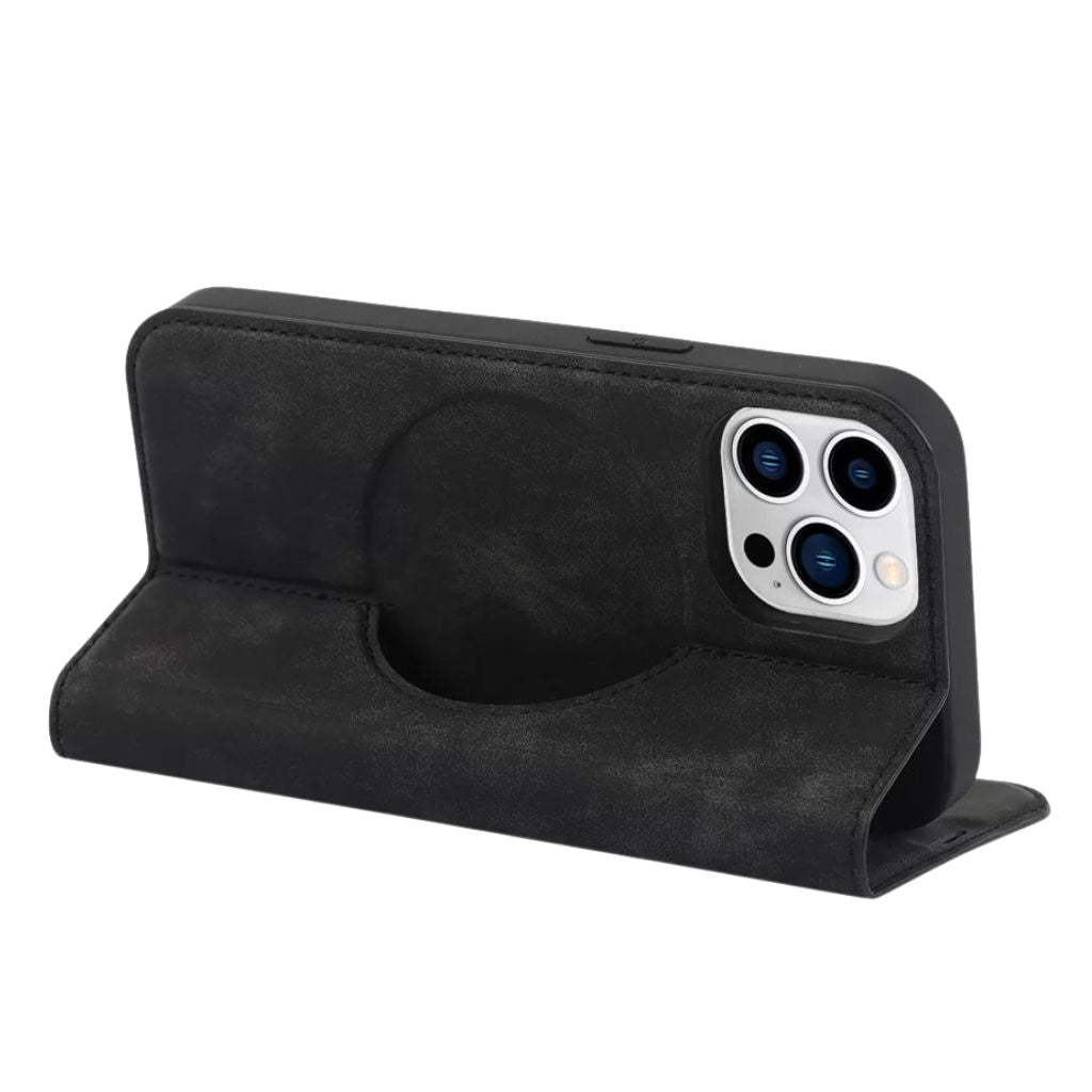 Magnetic Leather Case with Wallet for iPhone 3 Magnetic Leather Case with Wallet for iPhone