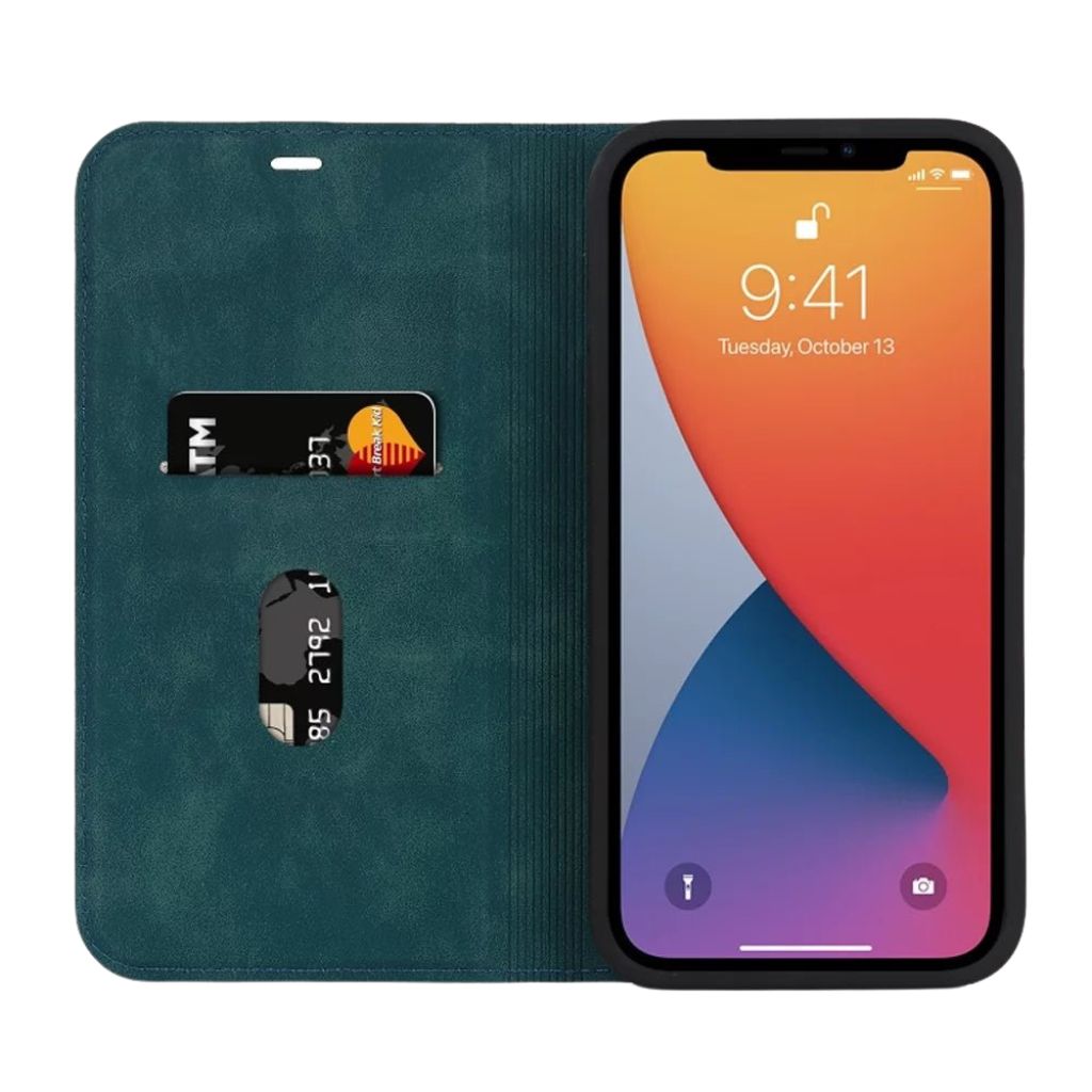 Magnetic Leather Case with Wallet for iPhone 21 Magnetic Leather Case with Wallet for iPhone