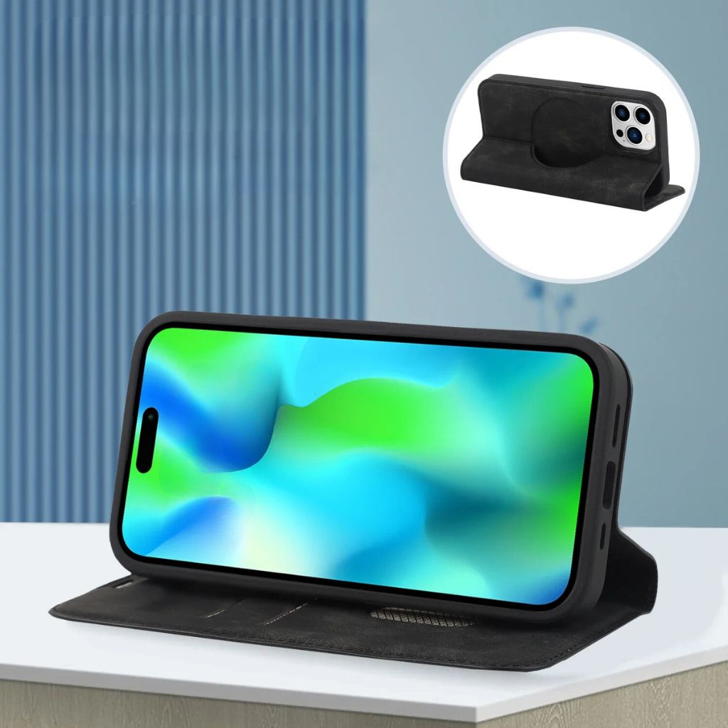 Magnetic Leather Case with Wallet for iPhone 10 Magnetic Leather Case with Wallet for iPhone