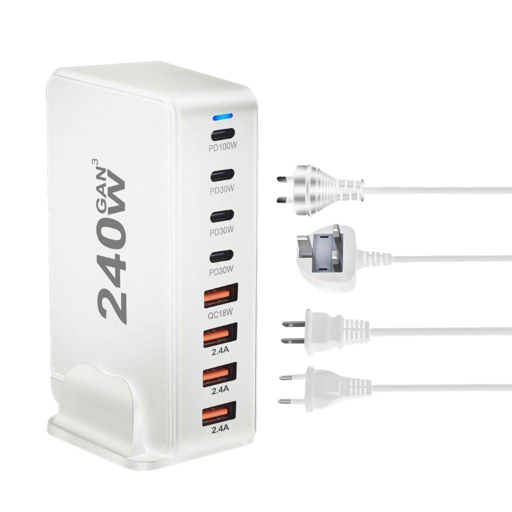 240W GaN 8-Port USB-C Charger 12 240W GaN 8-Port USB-C Charger