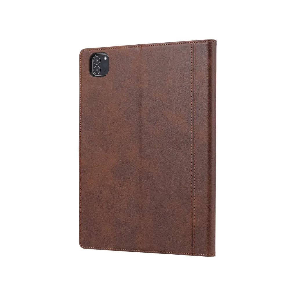 Leather Folio Case with Card Slots & Pencil Holder for iPad 8 Leather Folio Case with Card Slots & Pencil Holder for iPad