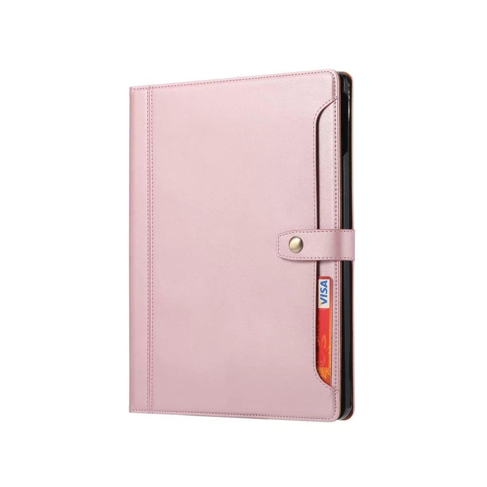 Leather Folio Case with Card Slots & Pencil Holder for iPad 10 Leather Folio Case with Card Slots & Pencil Holder for iPad