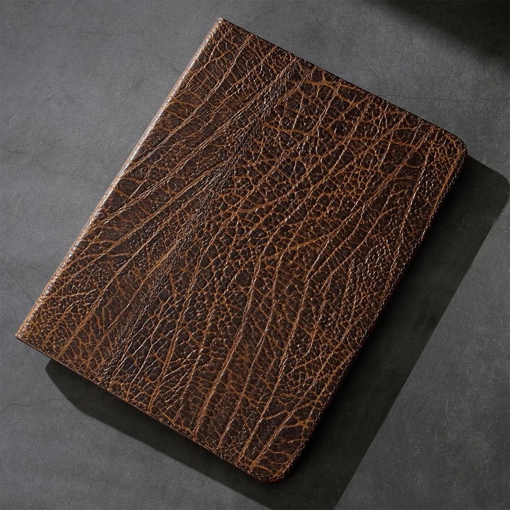 Luxury Genuine Leather Case with Multi-Angle Stand for iPad 10 Luxury Genuine Leather Case with Multi-Angle Stand for iPad