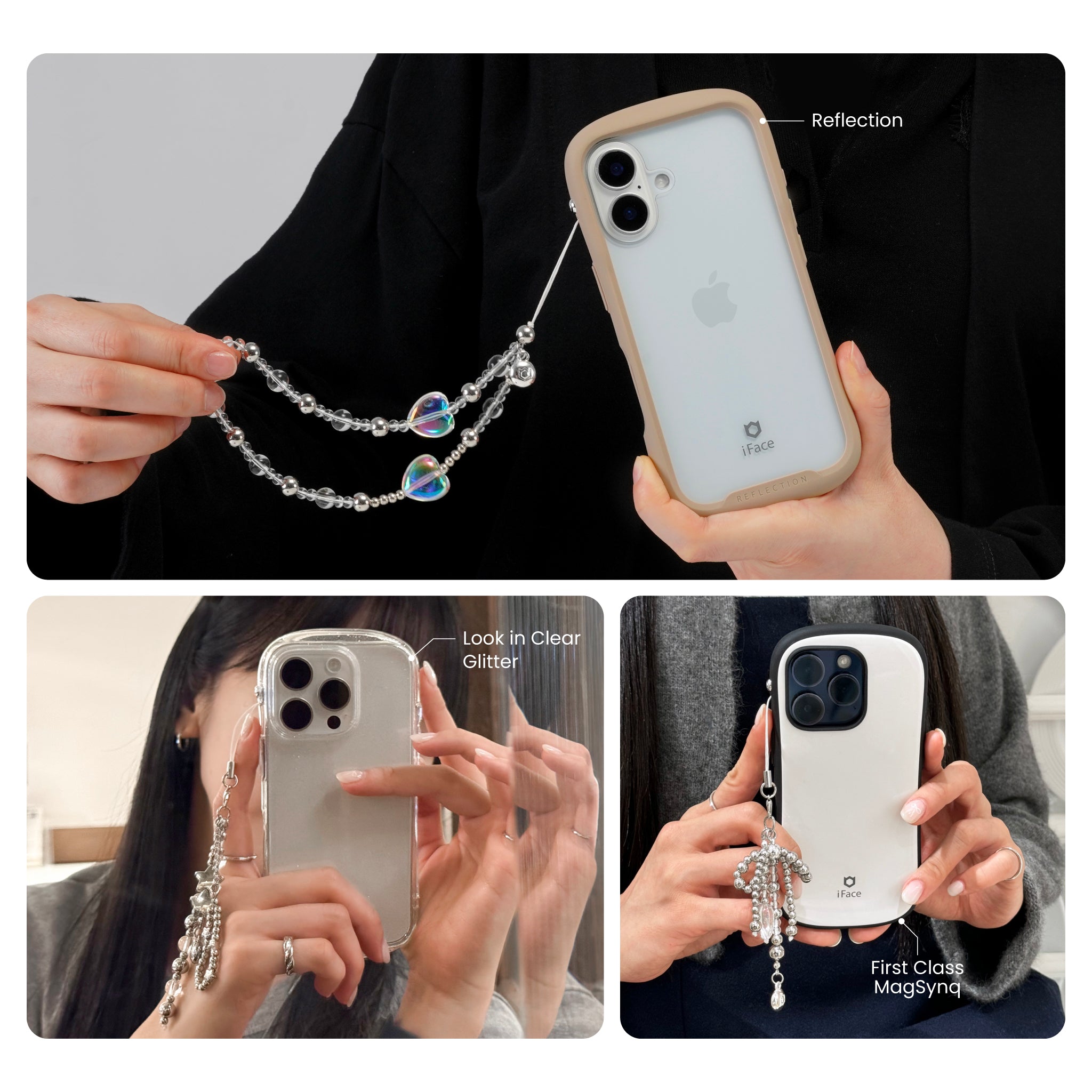 Iridescent Heart Phone Charm 5 Capella Phone Charm