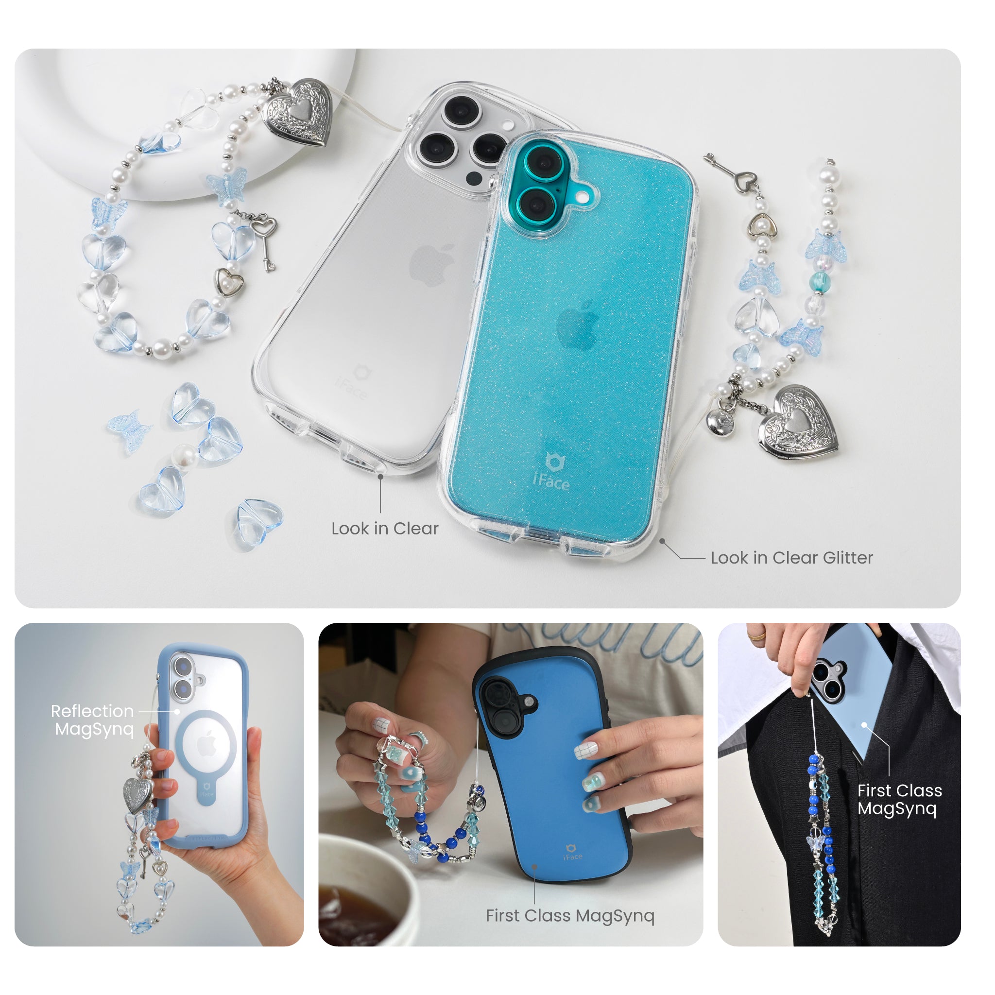 Starlight Phone Charm 5 Heart Locket Strap