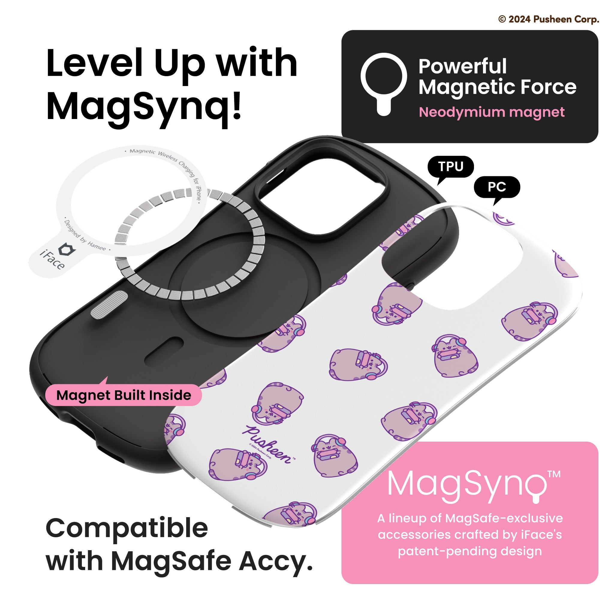 iFace x Pusheen First Class MagSynq <b> iPhone 16 Pro Max<b> 6 iFace x Pusheen First Class MagSynq iPhone 16 Pro Max