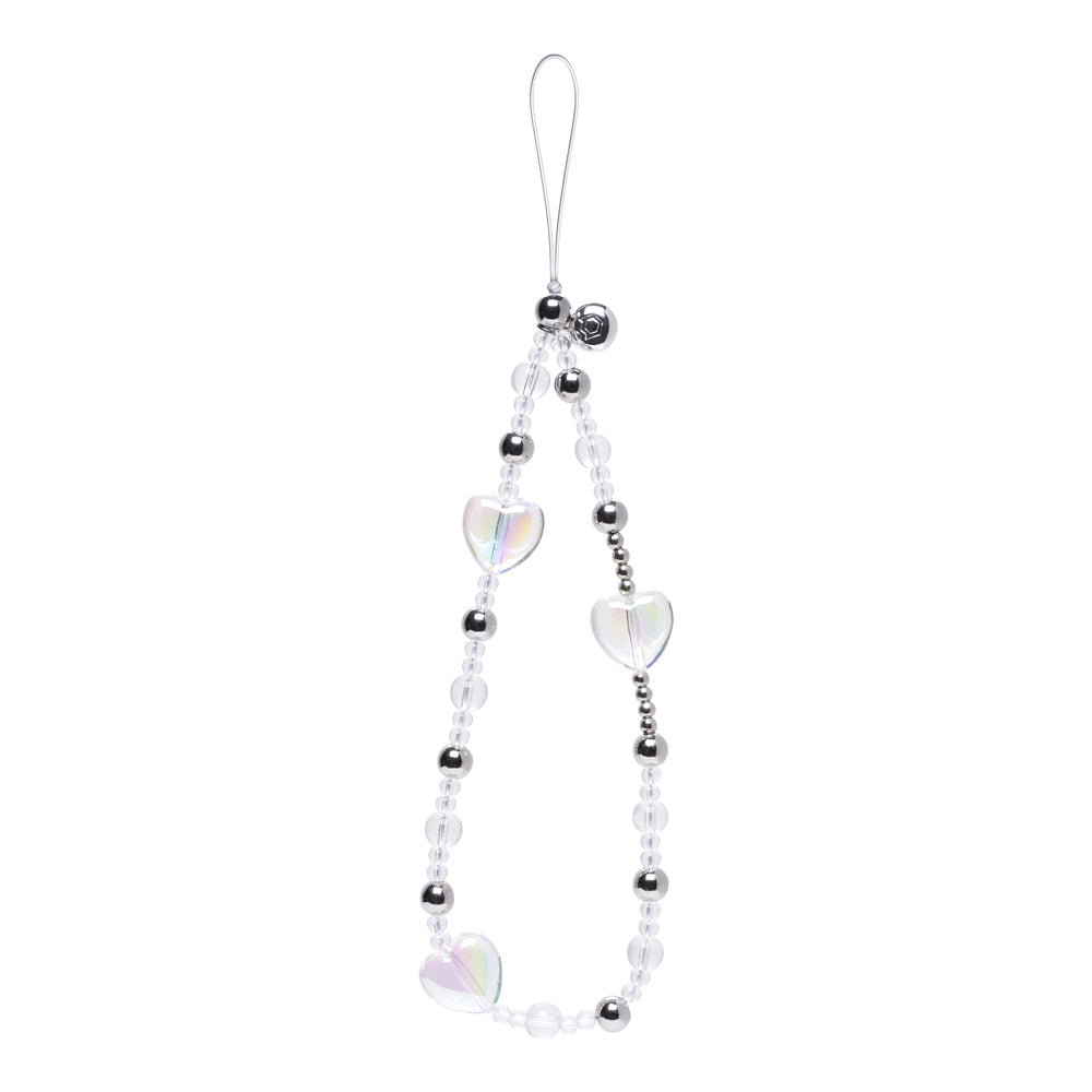 Iridescent Heart Phone Charm