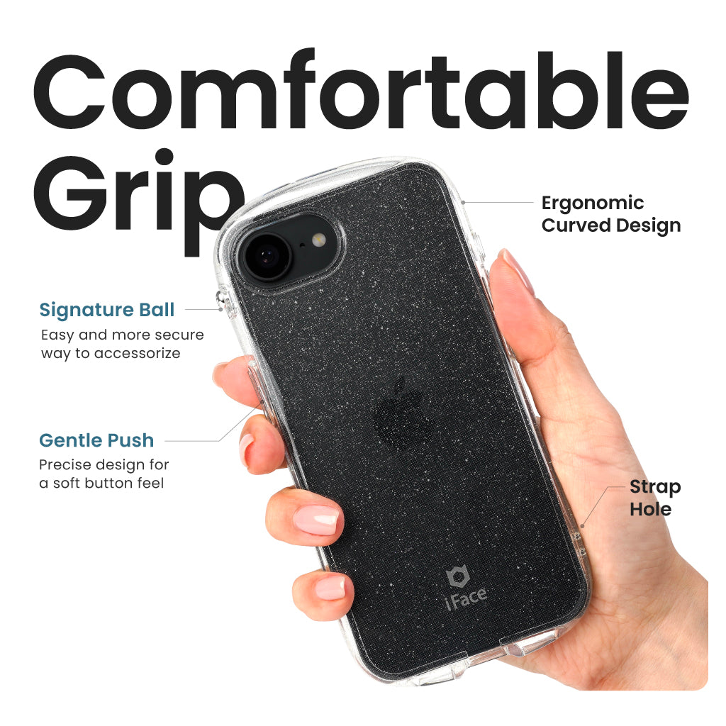 Look in Clear Glitter <b> iPhone 16e <b> 7 Look in Clear iPhone 16e