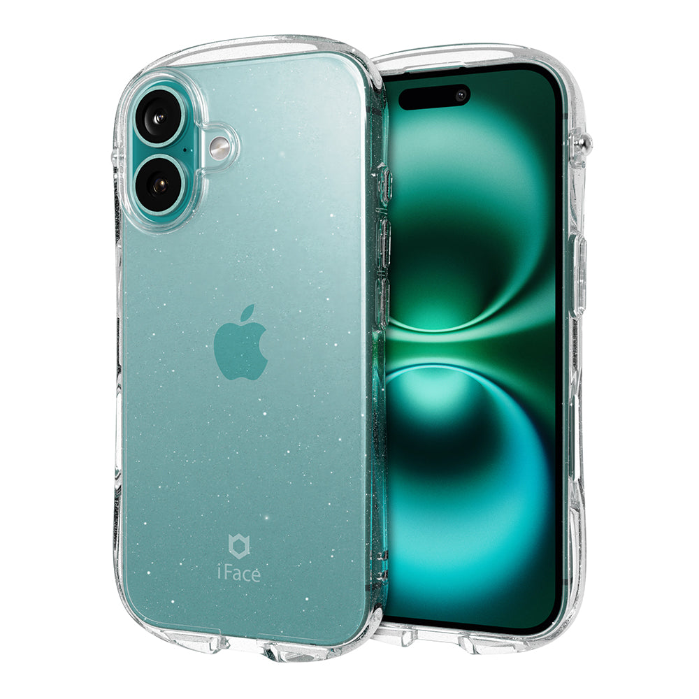Look in Clear Glitter<b> iPhone 16 <b>