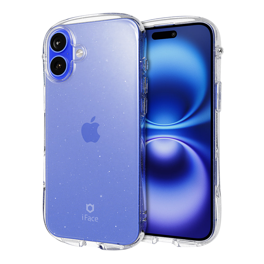 Look in Clear Glitter iPhone 16 Plus