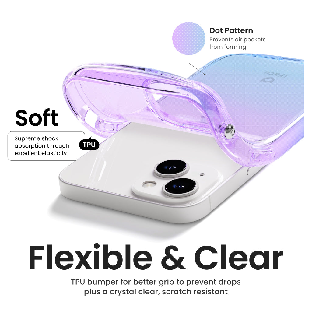 Look in Clear Lolly Peach / Violet <b>iPhone 15 / 14 / 13</b> 4 Look in Clear Lolly Peach / Sapphire iPhone 15 / 14 / 13