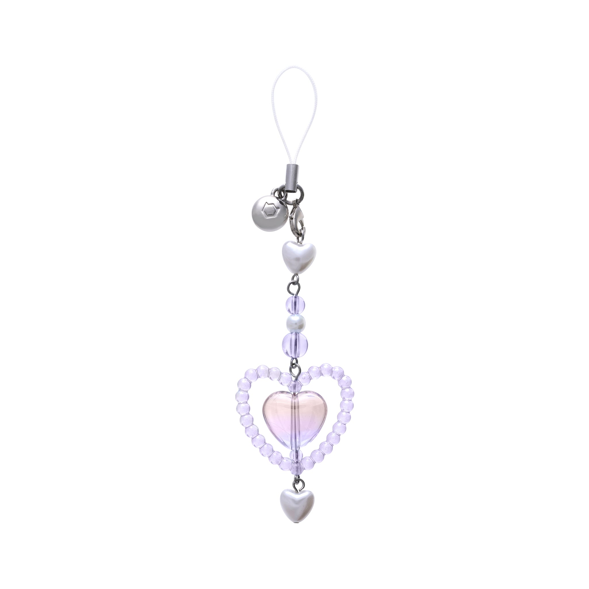 Look in Clear Lolly Strap <b> Peach / Violet </b>