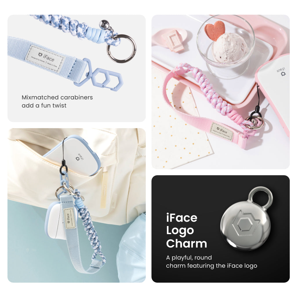 Pastel Hand Strap <b> Blue </b> 6 Pastel Hand Strap Blue