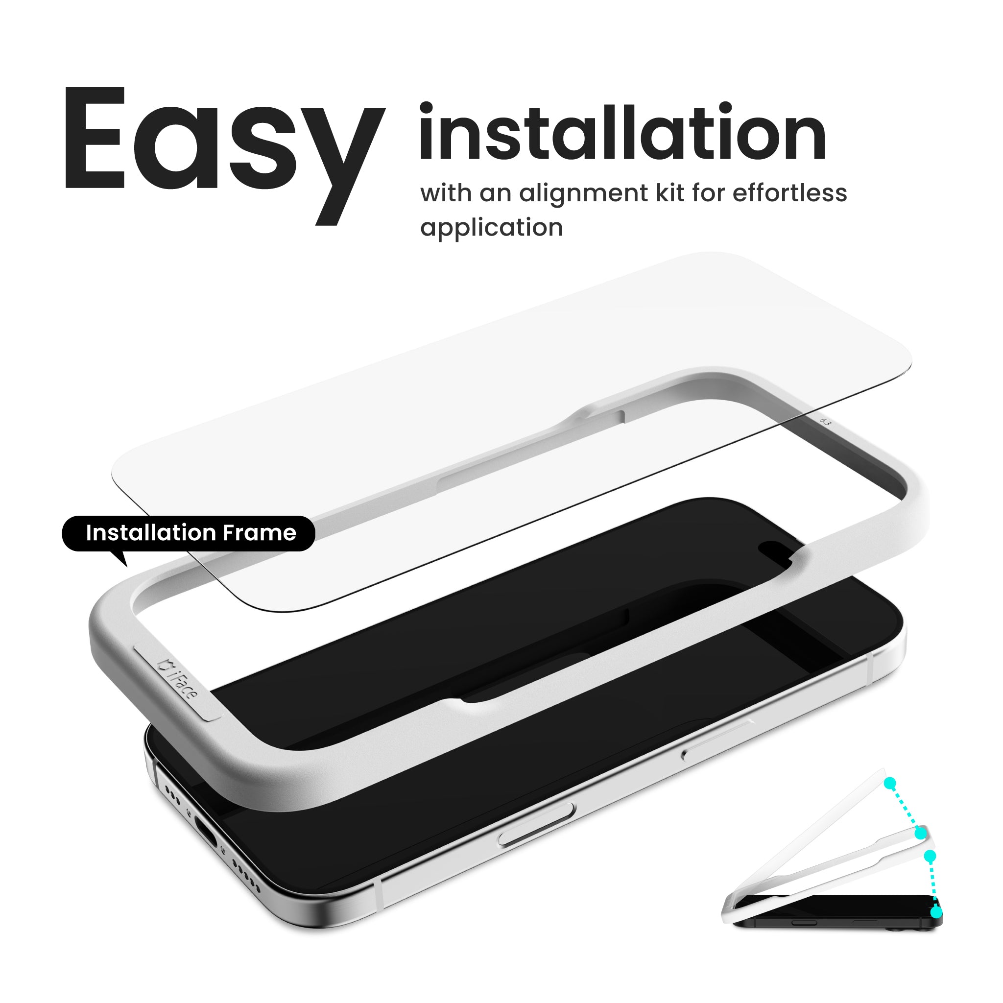 Tempered Glass<b> iPhone 16 / 15 / 14 Pro<b> 8 Tempered Glass iPhone 16 / 15 / 14 Pro
