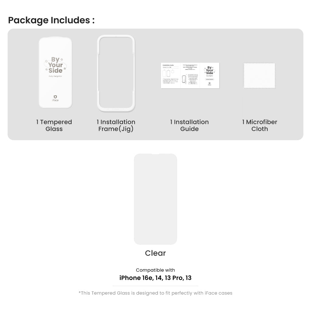 Tempered Glass<b> iPhone 16e<b> 8 Tempered Glass iPhone 16e